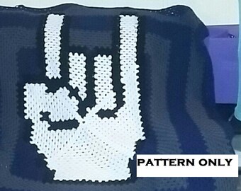 Rock On design  Continuous Square Graphgan 50 Row Graph