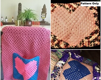 Heart design Continuous  Square 15 Row Project Square