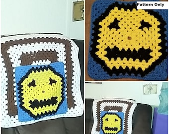 Neutral Face Emoji design Continuous  Square 15 Row Project Square