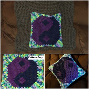Yin-yang design Continuous  Square 15 Row Project Square