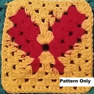 Butterfly design Continuous  Square 5 Inch Project Square