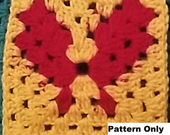 Butterfly design Continuous  Square 5 Inch Project Square