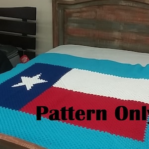 Texas Flag design  Continuous Square Graphgan 50 Row Graph