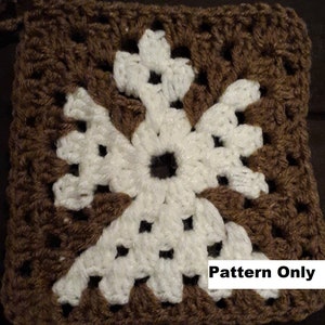Snow Angel design Continuous  Square 5 Inch Project Square
