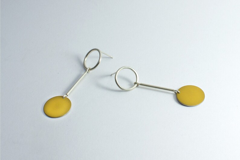 anodised aluminium silver earrings NEW Earrings in sterling silver silver aluminium