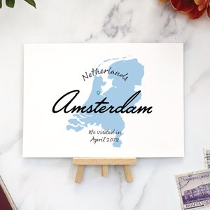 Reisethema Tischkarten für die Hochzeit am Zielort | Reise Hochzeit Ideen