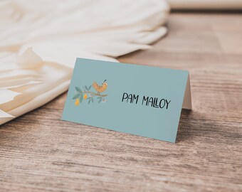 12 Days of Christmas Place Name Cards - Name Cards, Escort Cards, Place Settings, Christmas Wedding, Winter Wedding