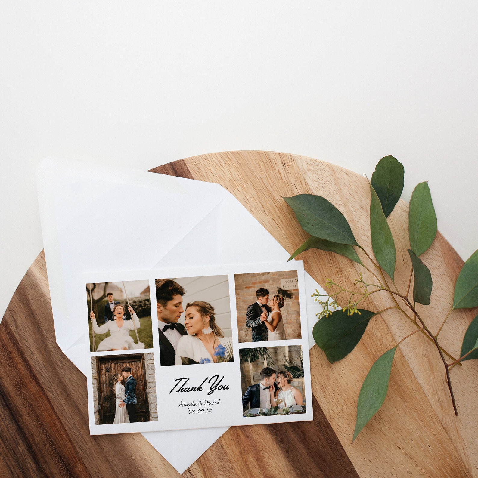Wedding Thank You Cards With Photographs, Personalised Photo Thank You ...