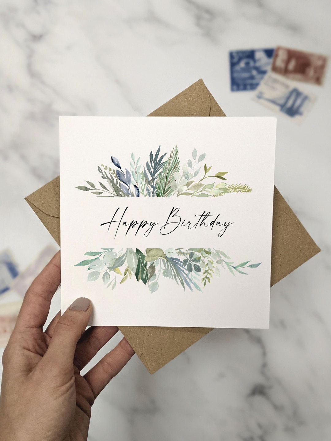 Happy Birthday Card | Floral | Flowers - Etsy UK