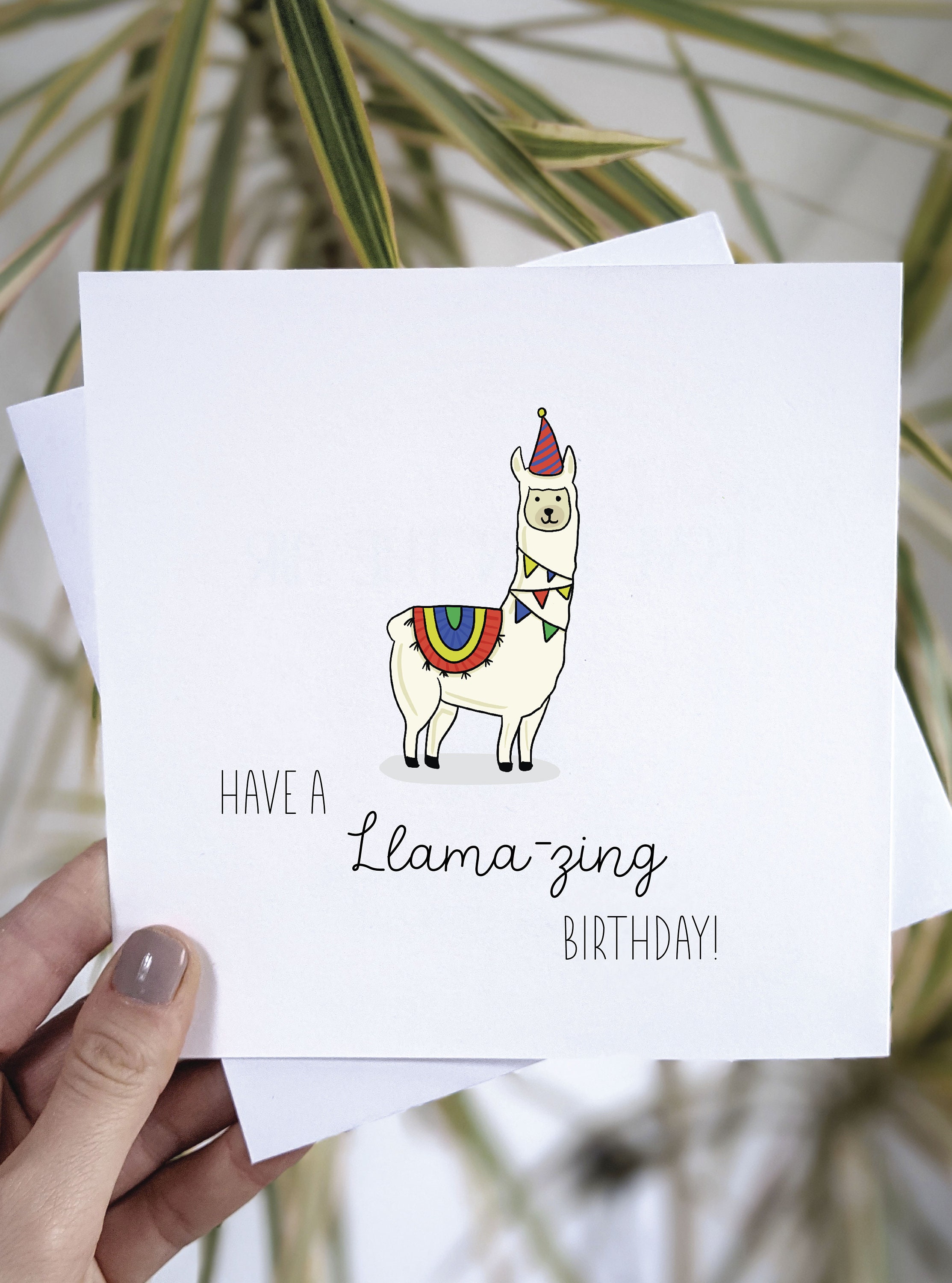 Llama birthday card Have a llama-zing birthday Alpaca | Etsy