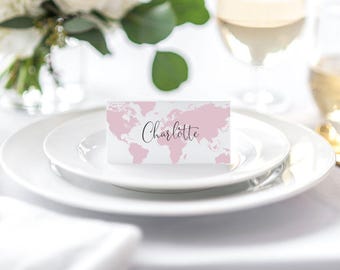 Travel Theme Wedding Place Name Cards | Destination Escort Cards