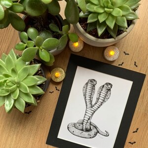 Conjoined Cobra Original Art