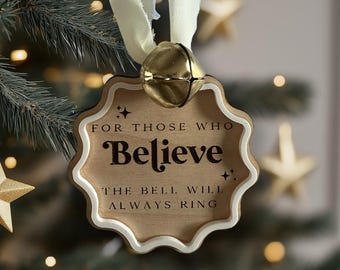 Believe Bell  Christmas decor, Christmas Believe Bell, Santa Believe Bell, Christmas Eve Box Filler