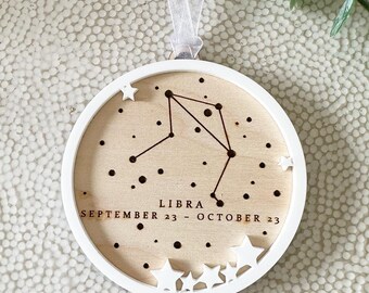 libra aquarius constellation, birthday gift, Star sign gift, Zodiac Sign, zodiac ornament, house warming gift, Zodiac Horoscope Decoration