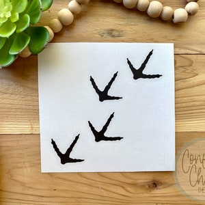 Turkey Tracks Decal Sticker | Turkey Print | Cooler Decal |  Car Truck Cup Laptop Decal | Choose Your Size and Color