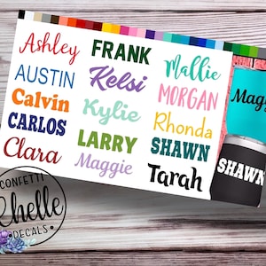 Name Decal Sticker | Choose Your Size