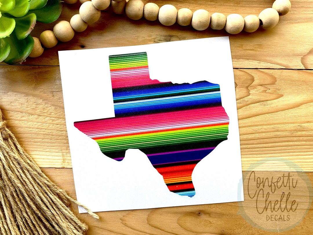 Texas Decal Texas Pattern Vinyl Decal Sticker - Etsy