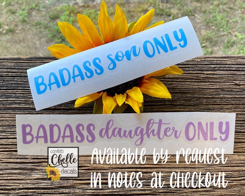 Badass Wife Only Decal Vinyl Sticker