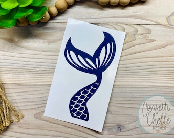 Mermaid Tail Decal Sticker | Car Window |  Rambler Tumbler | Choose Your Size and Color