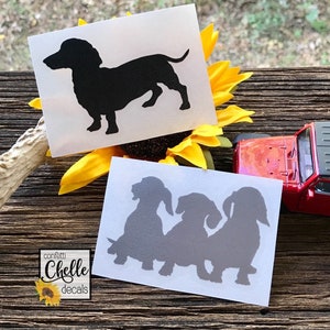 Dachshund Vinyl Decal Sticker | Dog Decal Sticker |  Car Decal | 3.5&quot;