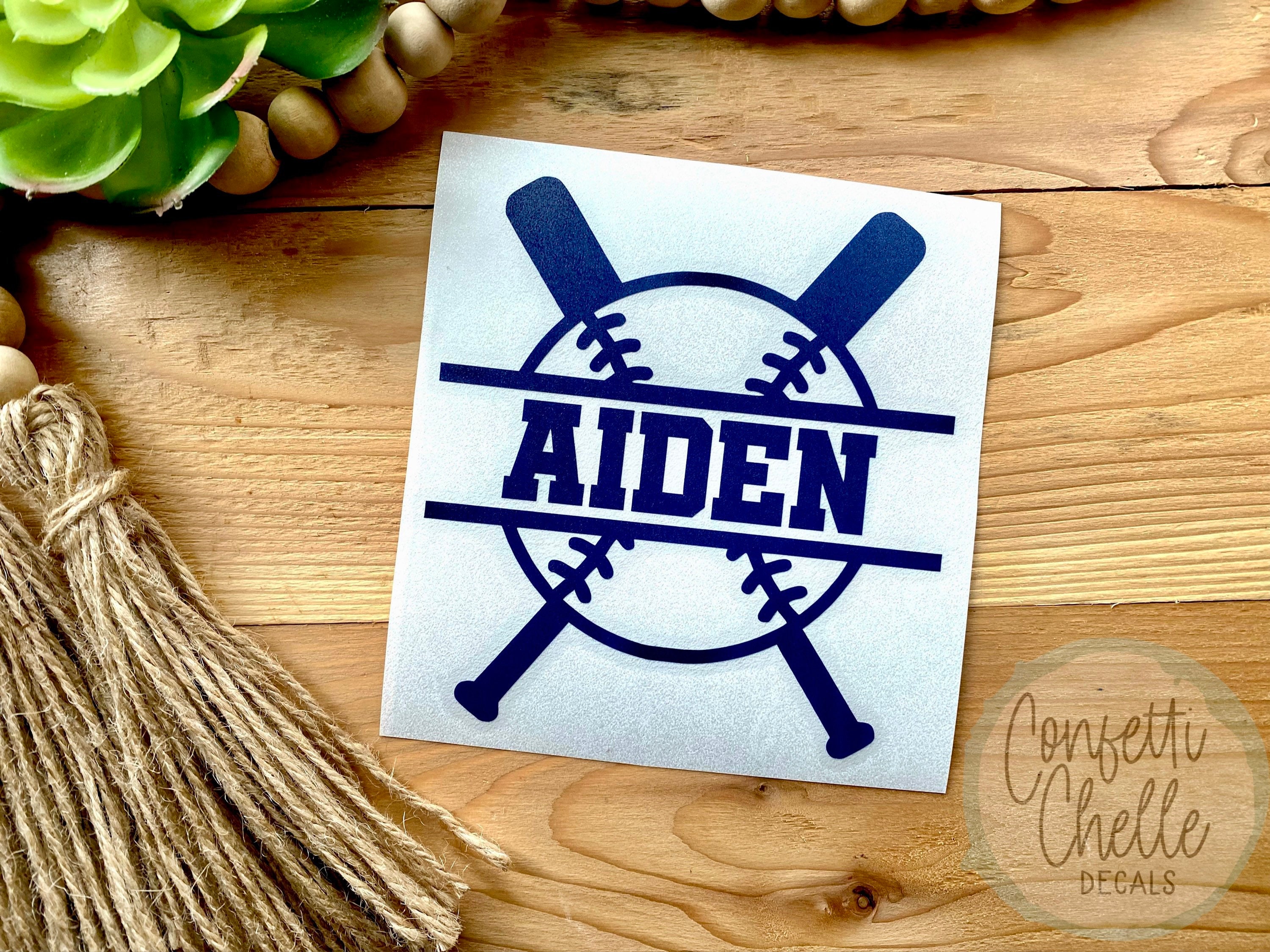 Baseball Decal | Baseball Player Decal with Name | Baseball Team Decal | Name Decal | Sports Decal