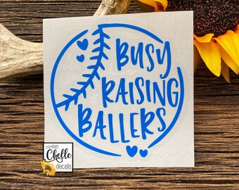 Busy Raining Ballers sticker