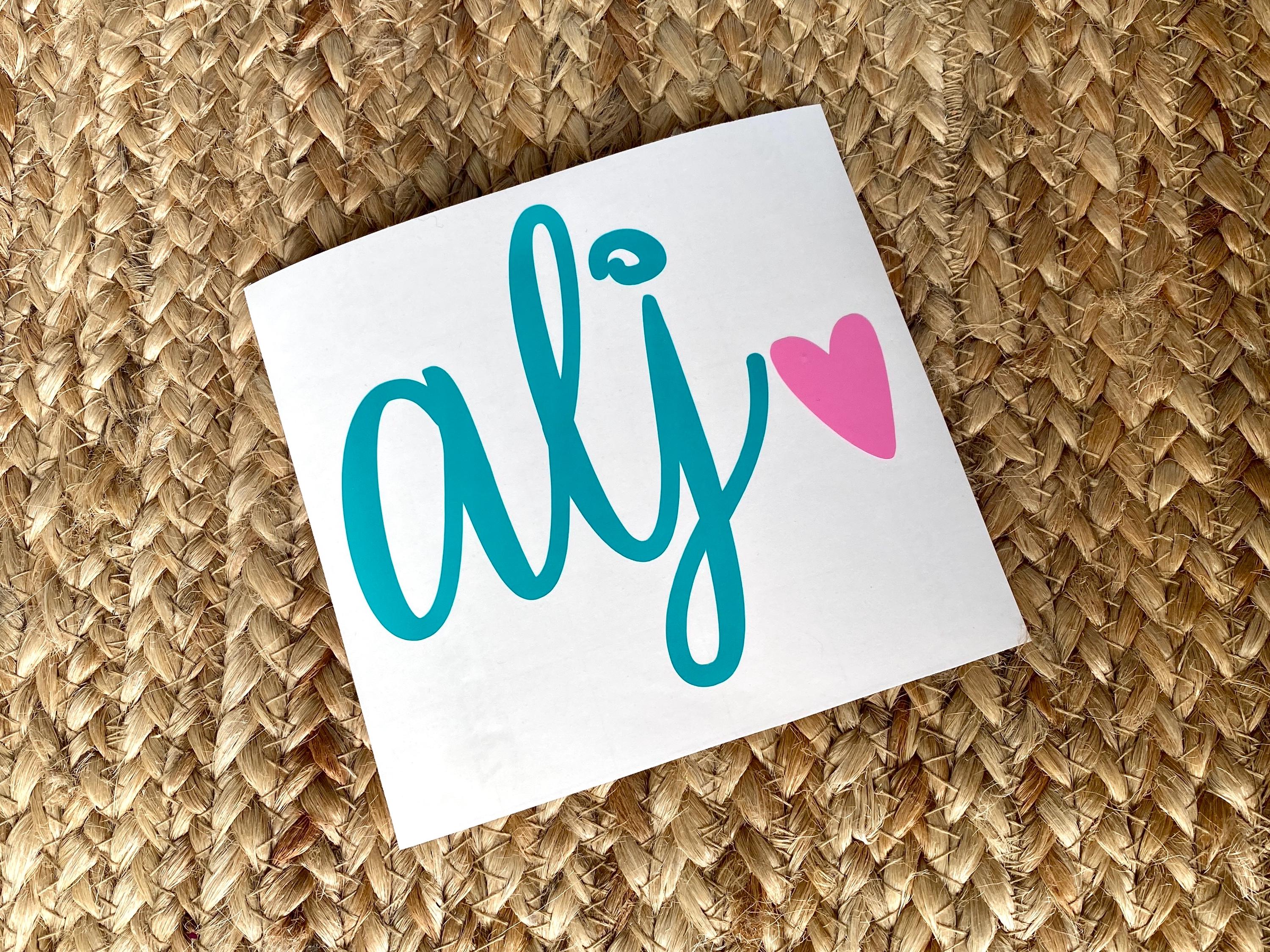 Monogram Decal | Solid Color Monogram Decal Sticker