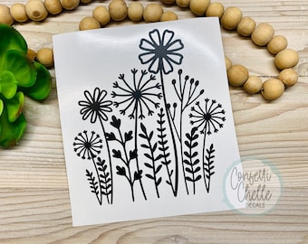 Vinyl Decal Sticker – Wildflowers