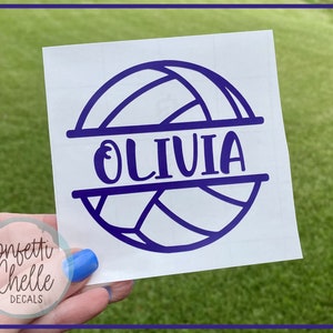 Volleyball Decal | Volleyball Player Decal with Name | Volleyball Team Decal | Name Decal | Sports Decal