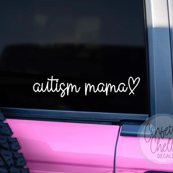 Autism Mama Decal | Perfect for a Car Window, Laptop, Tumbler and More