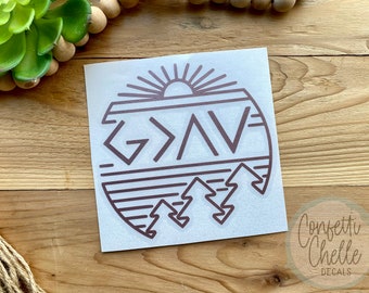 God is Greater Than the Highs and Lows Decal Sticker | Cup Decal | Car Decal | Laptop Decal