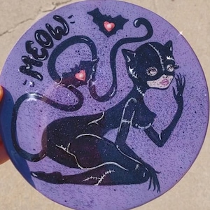 Meow - Catwoman Fan Art - Original Painting