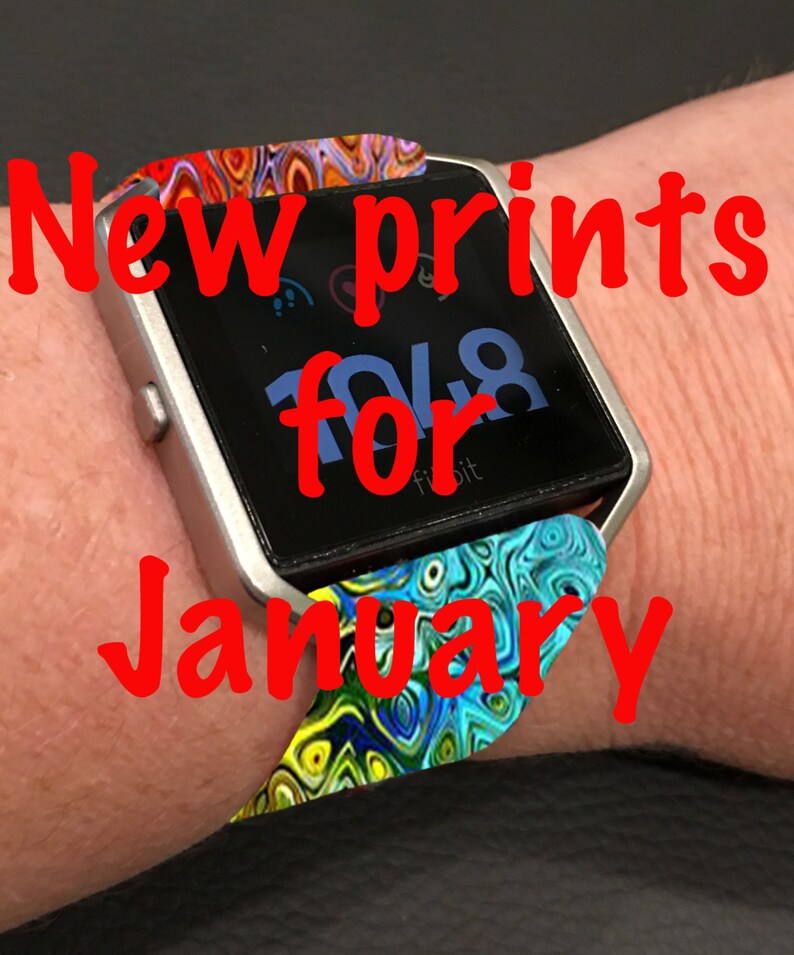 Fitbit Blaze Band New Prints for January | Etsy