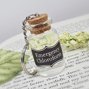 Emergency Chloroform Keyring, Funny Dark Humour Gift, Offensive Prank Keychain, Adult Gag Present, Stocking Filler, Secret Santa