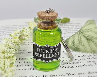 Fuckboy Repellent, Funny Best Friend Gift, Dark Humour, Feminism Keychain, Adult Stocking Filler, Women's Gift
