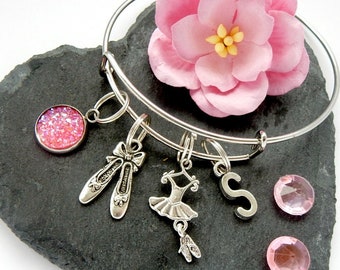 Ballet Charm Bracelet, Ballet Dancer Gift, Ballerina Bracelet, Gift For Dancer,