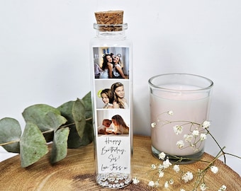 Gift For Sister, Photos In A Bottle, Sister Birthday Present, Personalised, Your Message Here, Sentimental Memories