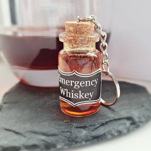 Emergency Whiskey Keyring, Gift For Dad, Whisky Gift, Valentines Gift, Funny Gift For Him, Boyfriend, Grandad, Whiskey Drinker image 3