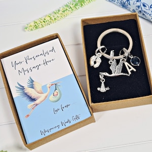 Hebammen-Schlüsselbund, Geschenk für Hebamme, personalisierter Geburtsstein-Schlüsselring, neues Baby, Geburtspartner, Geburts-Doula