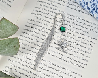 Dragon Bookmark, Gift For Reader, Fantasy Birthday Present, Personalised Birthstone, Dragon Gifts