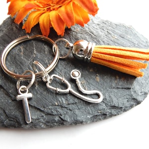Stethoscope Keychain, Doctor Keyring, Medical Student Gift, Doctor Key Ring, Stethscope Gift, Trainee Doctor Gift