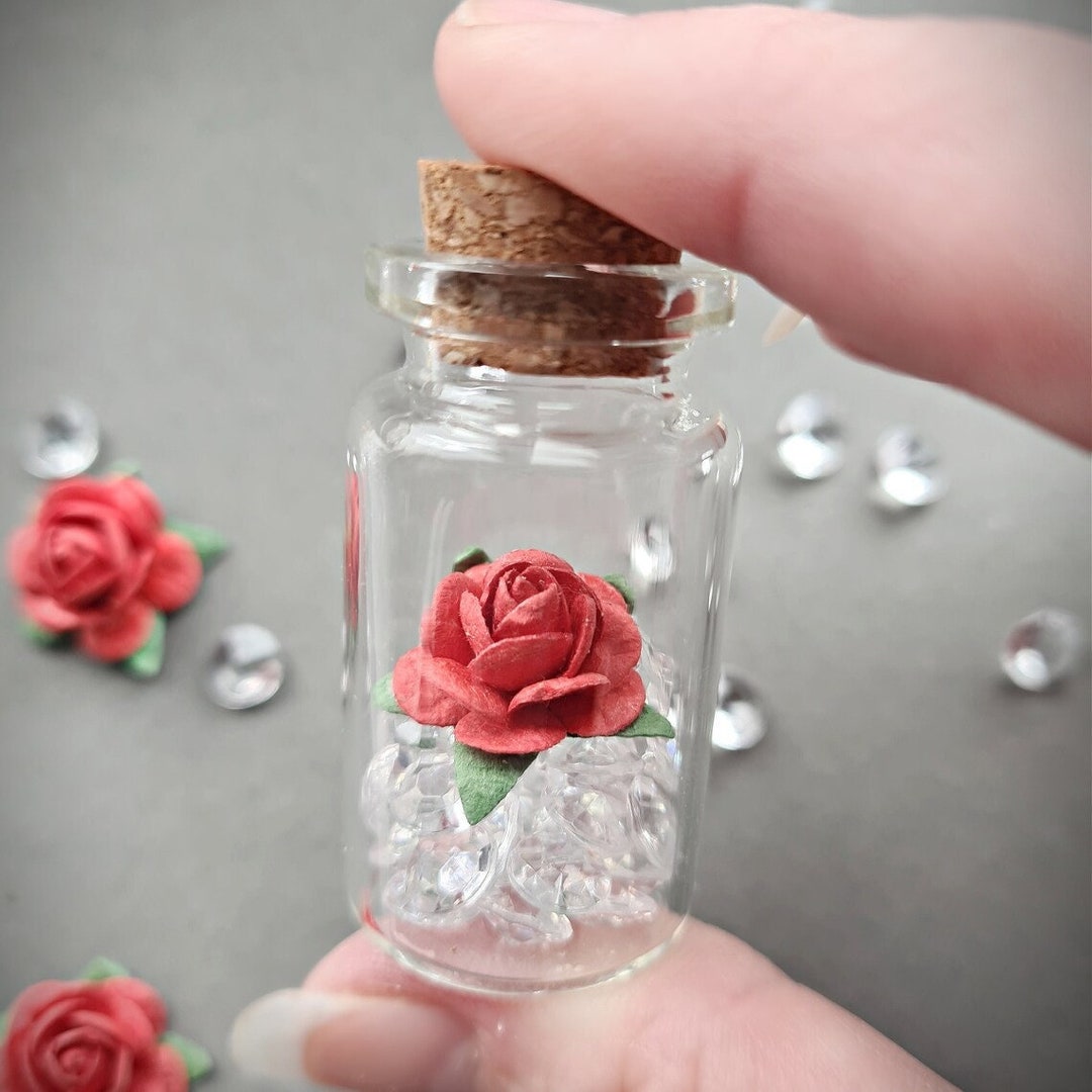 Miniature Red Forever Rose, Valentines Gift, Wedding Favours, Token of ...