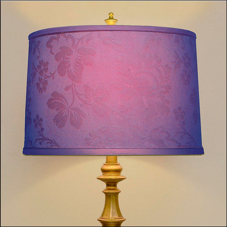 Lamp Shade Jacobean Floral Damask Lamp Shade Blue Etsy Singapore