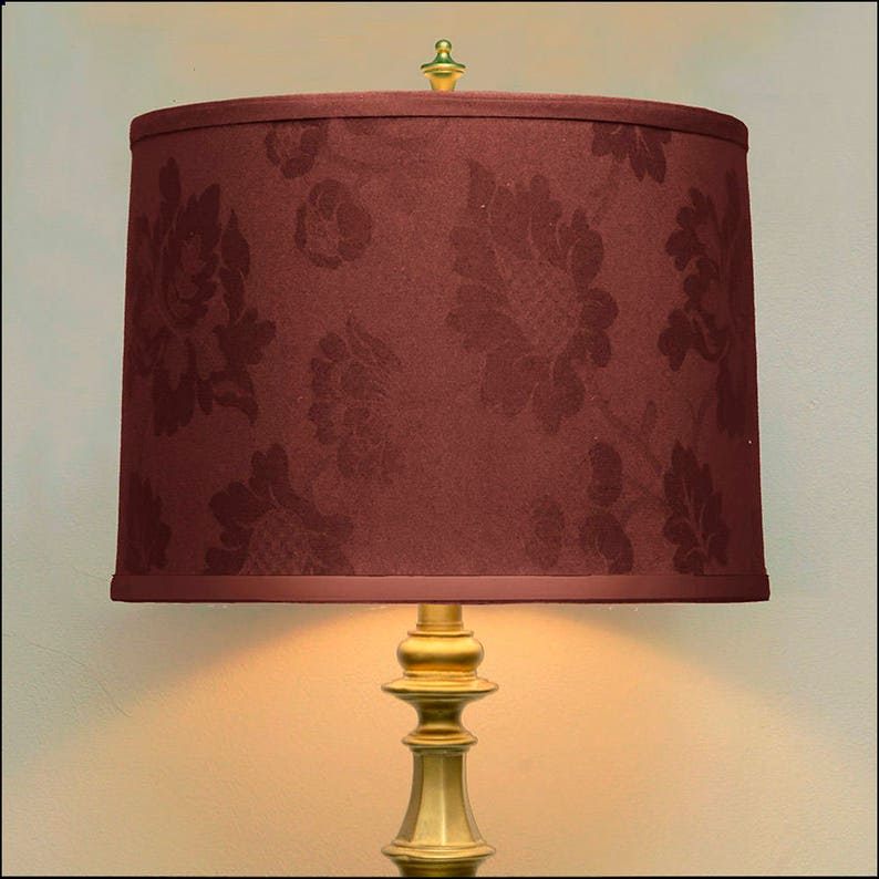 Lamp Shade Jacobean Floral Damask Lamp Shade Blue Etsy Singapore