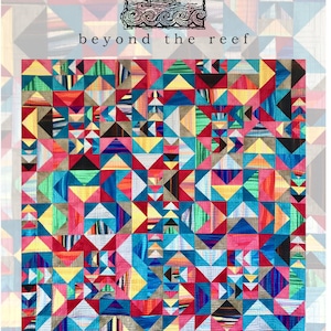 WILD GEESE quilt pattern Natalie Barnes beyond the reef patterns Modern Quilting