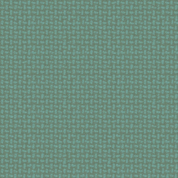BTHY Maywood Woolies Flannel Light Green Teal Basketweave Cotton Flannel Fabric Half Yard 18509-Q