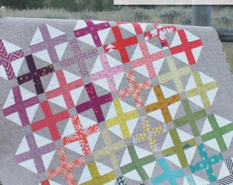 Hopscotch Quilt Pattern by Amy Smart: Modern Throw & Crib Sizes