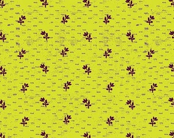 Seedlings Green Norma Rose Fabric BTHY 52015 10 Quilting Cotton Half yard bundle