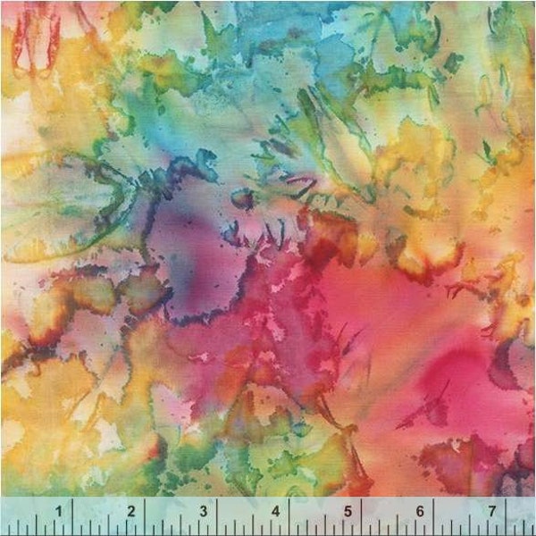 Pink Sand Beach Color Rainbow Texture Pattern - BTHY - Anthology Fabrics Island Garden - 100 percent premium cotton Batik Low Volume