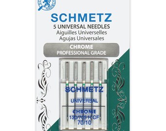 Schmetz Universal Needles - Chrome Professional Grade 80/12 sewing machine needles 4009 - quilting notion